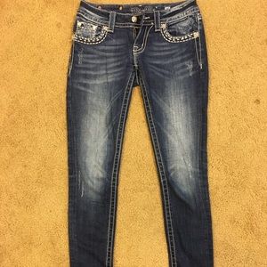 Skinny Dark Wash Miss Me Jeans
